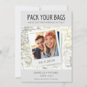 Pack Your Bags Italy Destination Wedding  Save The Date (Front)