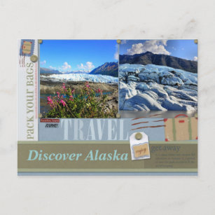 Pack Your Bags to Alaska Postcard