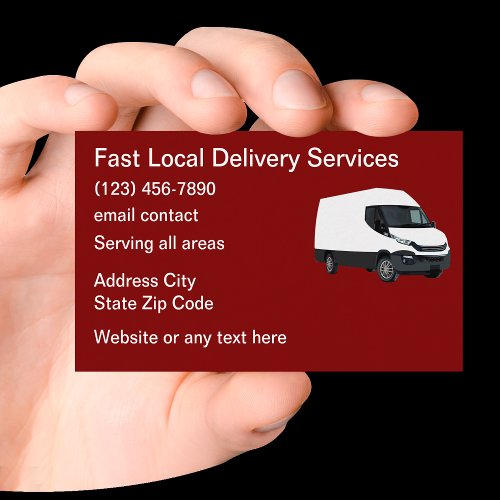 Package Courier And Delivery Services Business Card