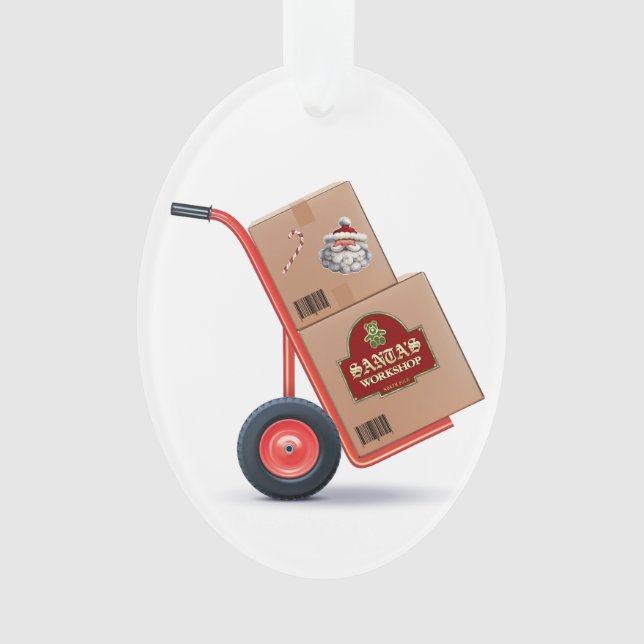 Package Delivery Service Ornament (Front)