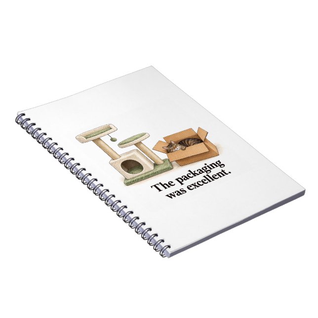 Packaging Excellent Funny Cat Owner Notebook (Right Side)