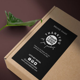 Packaging Logo Thank You Shipping Box Seal Label