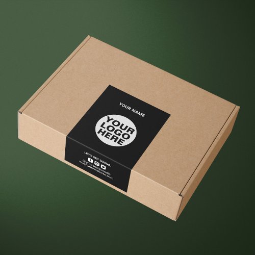 Packaging Logo Trendy Shipping Box Seal Label