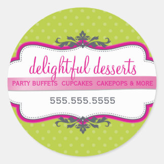 PACKAGING SEAL cute logo stylish pink lime green 2