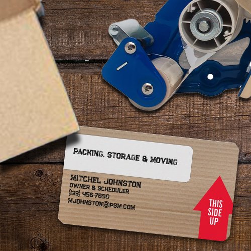 Packaging Storage and Moving Company Business Card