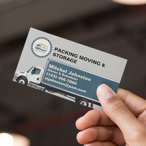 Packaging Storage and Moving Company Business Card