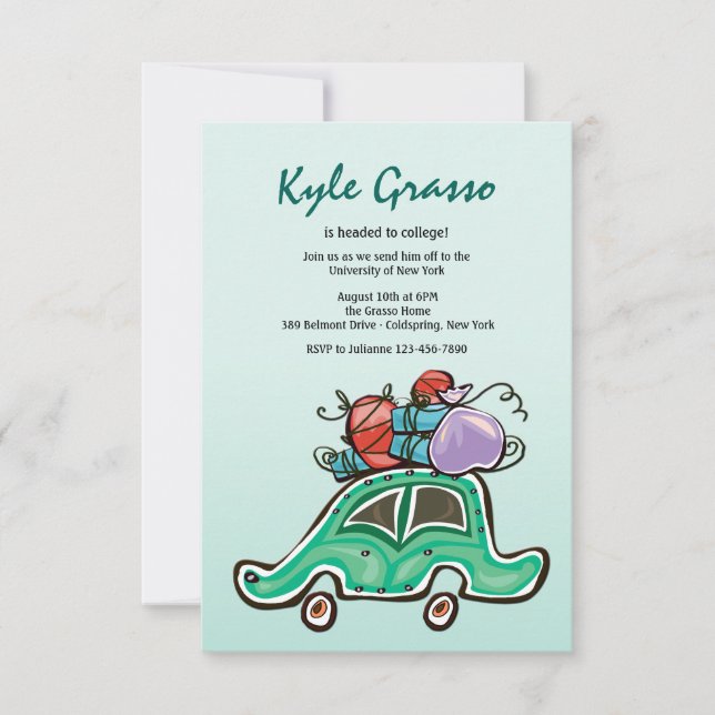 Packed and Ready to Go Invitation (Front)