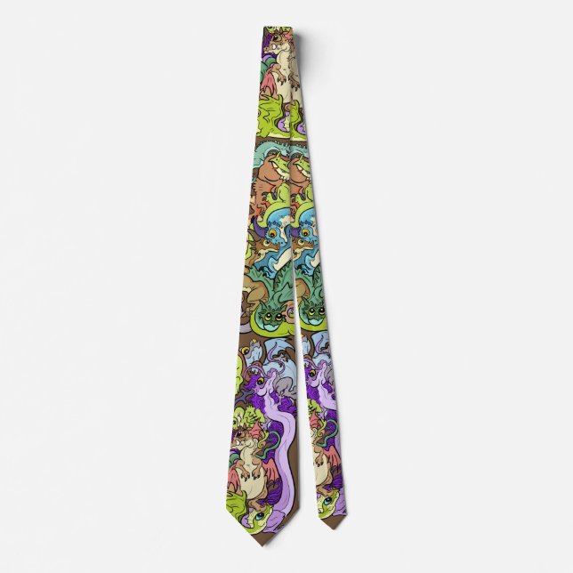 Packed In Party Dragon Neck Tie (Front)