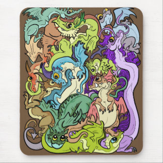 Packed In Party Dragons Mouse Pad