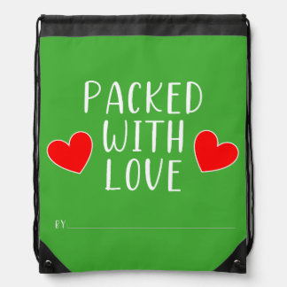 Packed with Love Drawstring Backpack