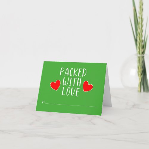 Packed with Love Note Card