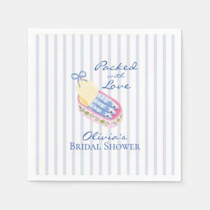 Packed with Love Sardines Bridal Shower Napkins