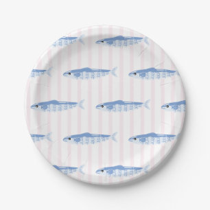 Packed with Love Sardines Bridal Shower Paper Plates