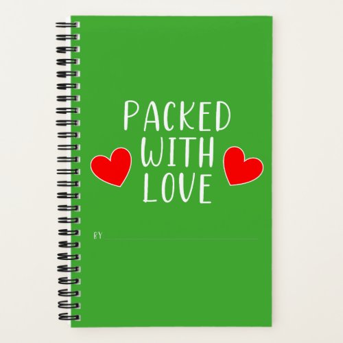 Packed with Love Spiral Notebook