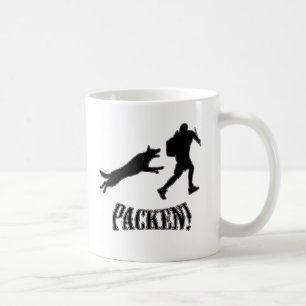 packen dog and decoy coffee mug