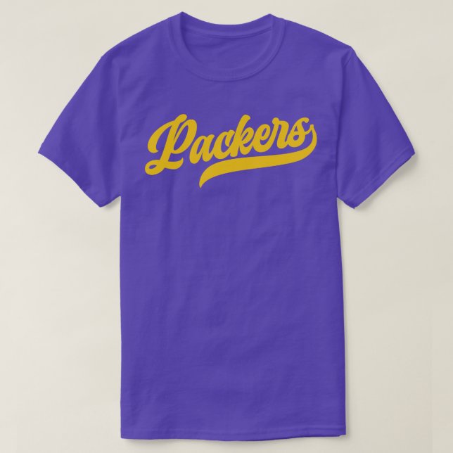 Packers Retro Green Bay Packers T-Shirt (Design Front)