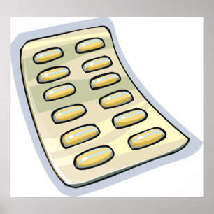 Packet Of Pills Medication Poster