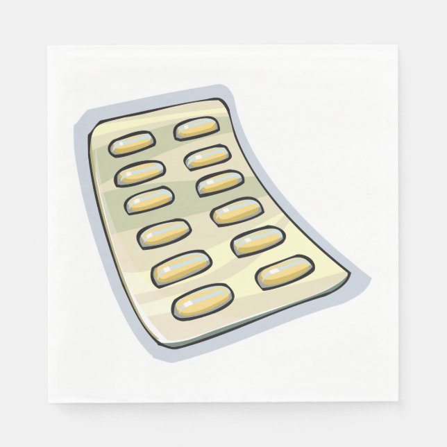 Packet Of Pills Napkins (Front)