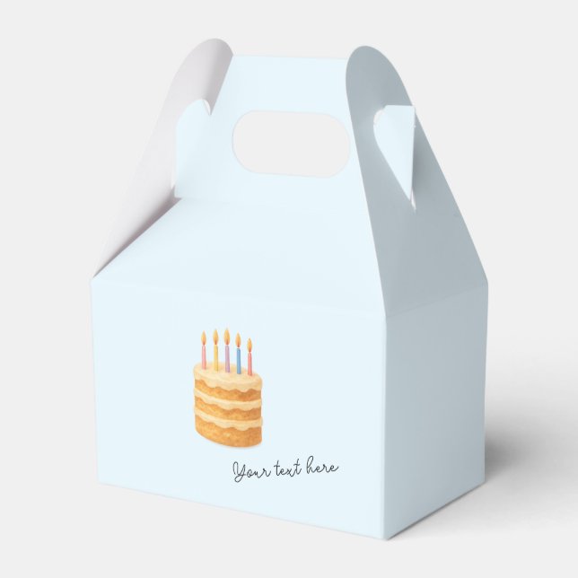 Packing box with a picture of a birthday cake (Front Side)