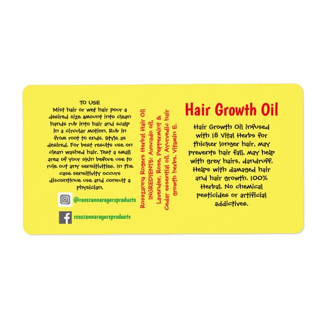 Packing Label (Front)