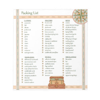 Packing List - Notepad