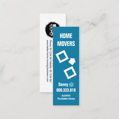 Packing Moving Home Boxes Driver Mini Business Card