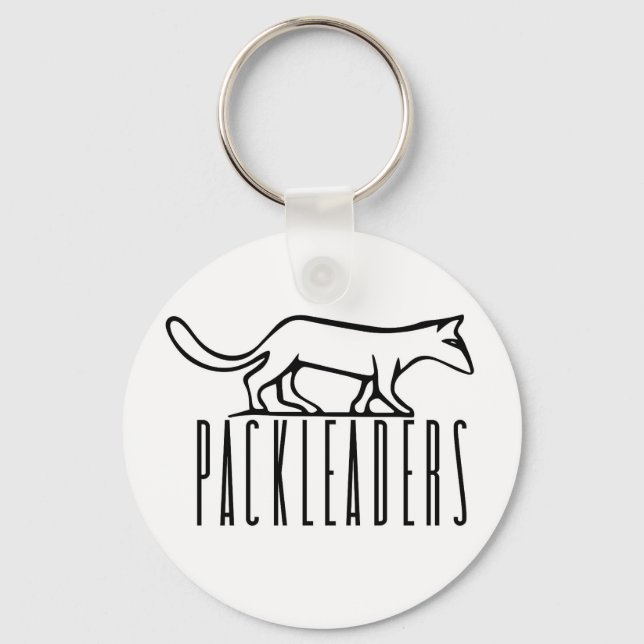 PackLeader Blk Logo Keychain (Front)