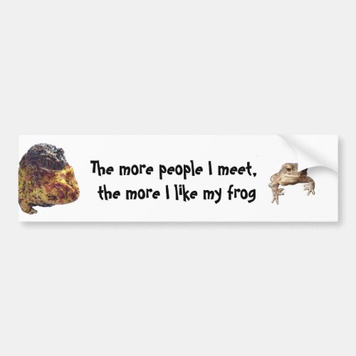 Pacman Frog Bumper Sticker