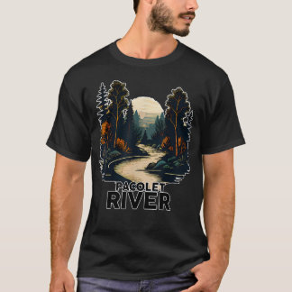 Pacolet River Retro Minimalist River T-Shirt