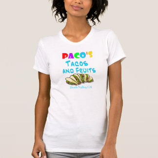 Pacos Tacos Shirt (2-sided womans fitted)