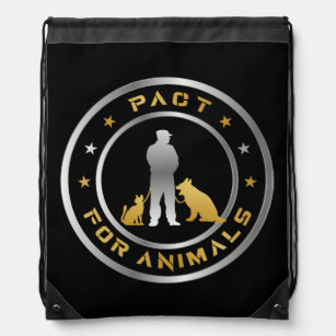 PACT for Animals Drawstring Bag