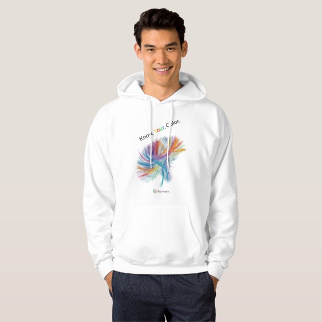 Pactomics. Know. Your. Color.  Hoodie (Front Full)
