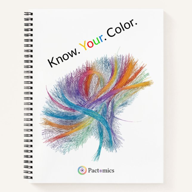 Pactomics. Know. Your. Color.  Notebook (Front)