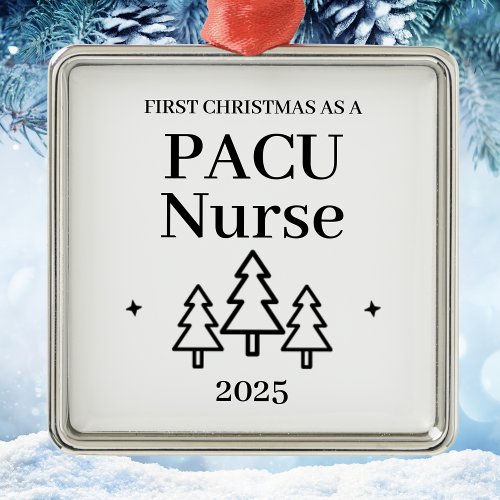 Pacu Nurse Christmas Metal Ornament