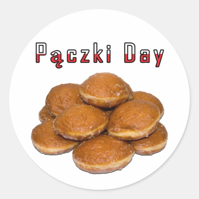 Paczki Day Classic Round Sticker (Front)