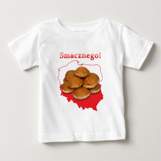 Paczki Smacznego Polish Map Baby T-Shirt (Front)