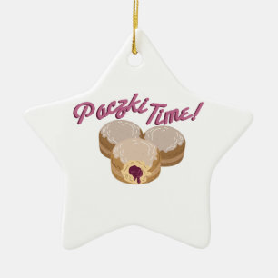 Paczki Time! Ceramic Ornament
