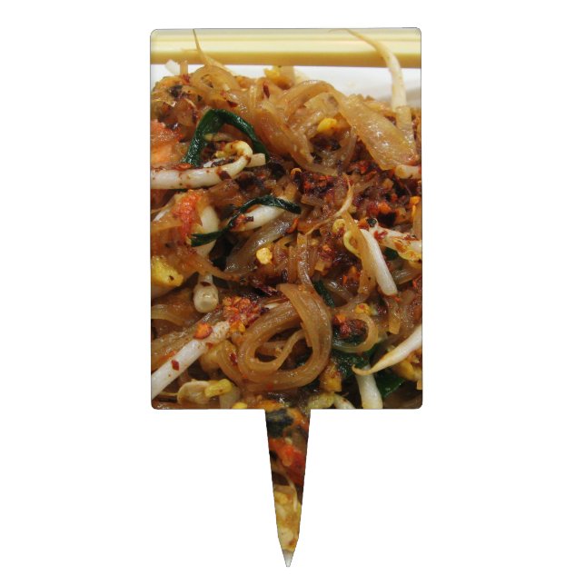 Pad Thai [ผัดไทย] Thailand Street Food Cake Topper (Front)
