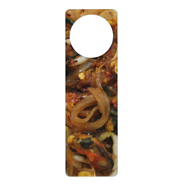 Pad Thai [ผัดไทย] Thailand Street Food Door Hanger (Front)