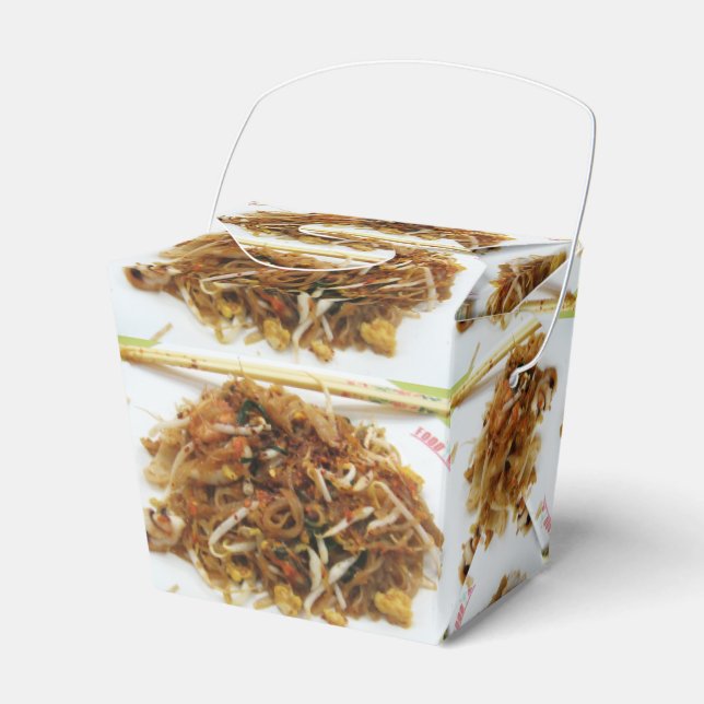 Pad Thai [ผัดไทย] Thailand Street Food Favor Boxes (Front Side)