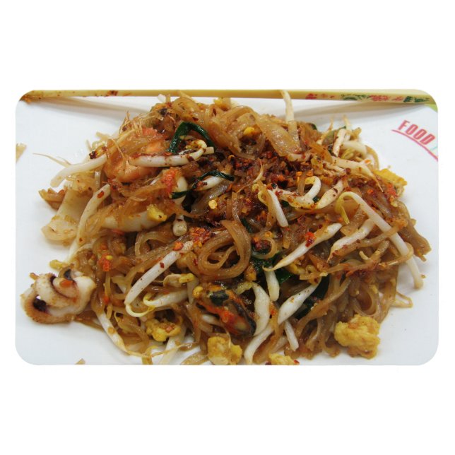 Pad Thai [ผัดไทย] Thailand Street Food Magnet (Horizontal)