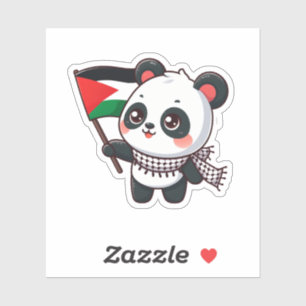 Padastine peace panda sticker