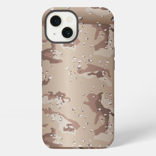 Padded Desert Camo Iphone Case (Back)