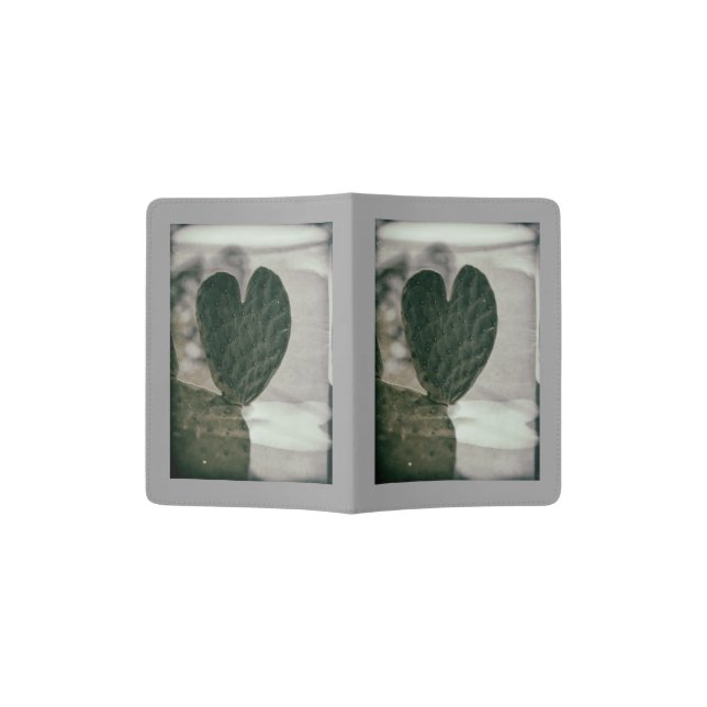 Padded Heart-Passport Holder (Opened)