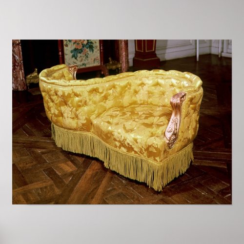 Padded love seat Napoleon III Period Poster