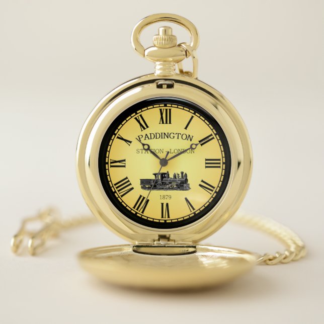 Paddington RR Station ~ London England ~ 1879 ~ Pocket Watch (Inside)