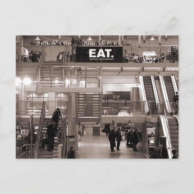 Paddington Station, Concourse III Postcard (Front)