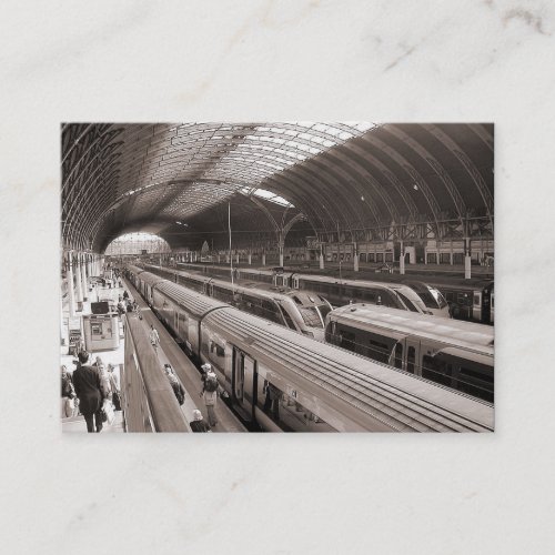 Paddington Station, London. Mini Photo Business Cards