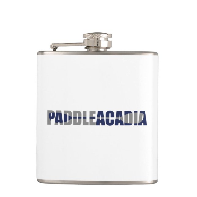 Paddle Acadia National Park Kayaking Maine Flask (Front)