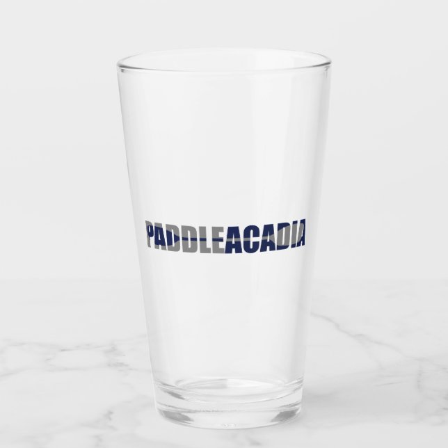 Paddle Acadia National Park Kayaking Maine Glass (Front)